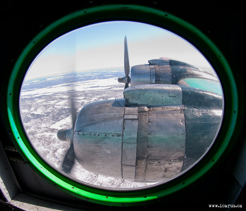 Out the window of a DC-4